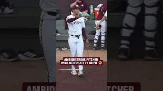 He can throw 90+ MPH with both arms 😳