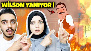 WİLSON YANIYOR !! | KURTARMAMIZ LAZIM | Hello Neighbor Mod