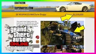 GTA ONLINE GUNRUNNING DLC WEAPONIZED WAR DUNE BUGGY NEW DETAILS, FEATURES & WHAT THEY COULD BE LIKE!