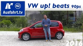 2016 Volkswagen VW up! beats 90PS - Fahrbericht der Probefahrt, Test, Review