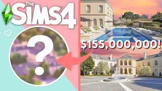 I BUILT LA'S MOST EXPENSIVE MANSION IN THE SIMS 4!😱💸|The Sims 4 Build Challenge | Zillow
