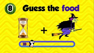 GUESS the Food 🎂 by emoji || guess challenge 💖 ( easy Medium Hard )