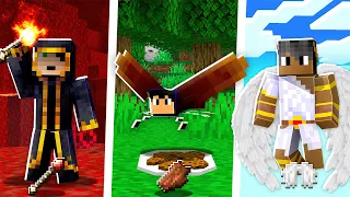 Minecraft MAS temos RAÇAS DIFERENTES! #17 🧙‍♂️🐜😇