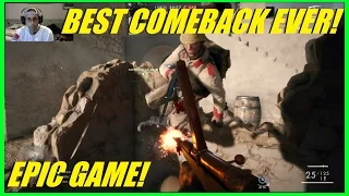 THE MOST AMAZING COMEBACK IN BATTLEFIELD HISTORY! Absolutely amazing game! (Must see) Battlefield 1