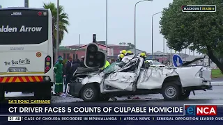 Cape Town driver faces 5 counts of culpable homicide