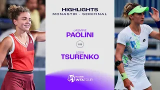 Jasmine Paolini vs. Lesia Tsurenko | 2023 Monastir Semifinal | WTA Match Highlights