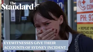 Sydney stabbing: eyewitnesses recount hearing gunshots during Bondi Westfield incident