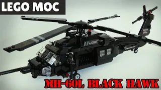 MOC ** LEGO MH-60L BLACK HAWK  ** How to build Helicopter US Army Building Instructions