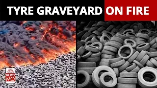 World's Biggest Tyre Graveyard Kuwait's Sulaibiya On Fire | Newsmo