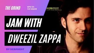 Jam with Dweezil Zappa "The Grind" Tempo BPM 95 F# minor #jamwith guitar practice backing track