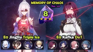 Jingliu Triple Ice & Kafka DoT | Memory of Chaos 8 | Forgotten hall 1.4 | Honkai Star Rail