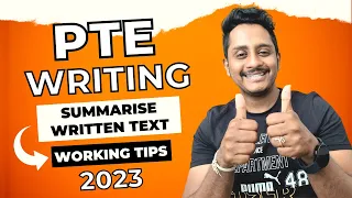 PTE Writing Summarise Written Text 2023 | 100% Working Tips | Skills PTE Academic