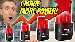 150% More Power : Milwaukee M12 Battery Upgrade!!