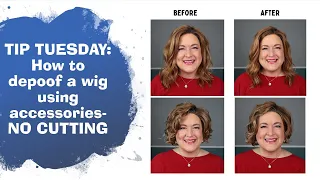 WIG TOO POOFY?? Depoof quickly & easily with a few accessories | NO THINNING REQUIRED! Tip Tuesday