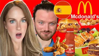 Irish Girl Tries EVERYTHING from McDonalds Spain
