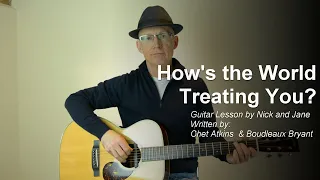 "How's the World Treating You?" Guitar Lesson Tutorial with TAB