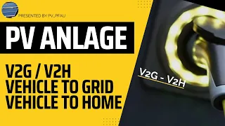 V2G / V2H - Vehicle to Grid / Vehicle to Home