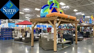 SAM'S CLUB SHOP WITH ME PATIO FURNITURE GAZEBOS KITCHEN COOKWARE GRILLS SHOPPING STORE WALK THROUGH