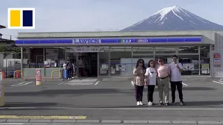 Japanese town erects barrier blocking iconic view of Mount Fuji