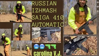 Shooting my RUSSIAN IZHMASH SAIGA 410 AUTOMATIC SHOTGUN haven’t been shot in over 10 years #russian