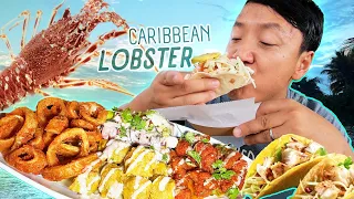CARIBBEAN LOBSTER! Puerto Rico ISLAND FOOD TOUR in Vieques