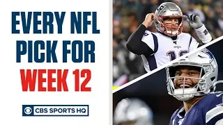 Brady Quinn and Pete Prisco make EVERY WEEK 12 NFL Pick | CBS Sports HQ