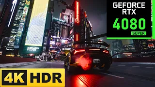 Cyberpunk 2077 - RTX 4080 SUPER 16GB - Night City 4K HDR10+ Path Tracing