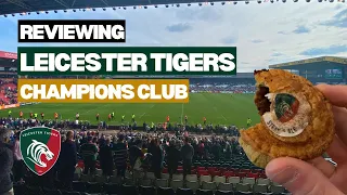 Reviewing Leicester Tigers hospitality inside Champions Club 🏉