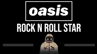 Oasis • Rock N Roll Star (CC) (Upgraded Video) 🎤 [Karaoke] [Instrumental Lyrics]