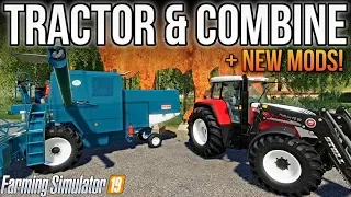 NEW MODS FS19! New Tractor, New Combine,  Plus A Bull?