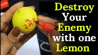 Destroy your enemy with one lemon 🩸 Black magic to Kill Enemy's 👉🏻 Do this Spells at dark night