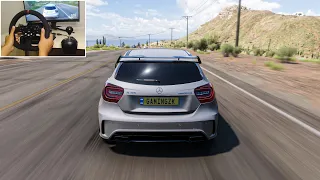 MERCEDES-BENZ A45 AMG 333HP | FORZA HORIZON 5 | STEERING WHEEL GAMEPLAY