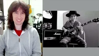 British guitarist analyses child SENSATION Taj Farrant. OBJECTIVELY!