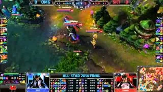 All Star Paris 2014 : SK Telecom T1 K vs OMG Finals Game 1 Highlights