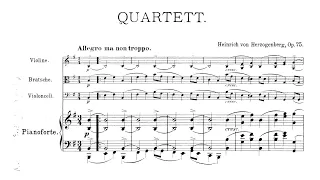 Heinrich von Herzogenberg – Piano Quartet No.1, in E minor