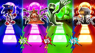 👀Tiles Hop  - Sonic 🆚️Choo Choo Charles 🆚️Alien Dance 🆚️House Head 🎶Who Will Win?