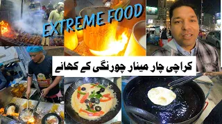 Chaar Meenar Chorangi | Karachi's Ultimate Street Food Haven | Authentic Pakistani Indian Desi Food