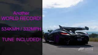 Forza Horizon 5 | 534KMH / 332MPH World Record | FASTEST car in FH5 | Koenigsegg Jesko Top Speed