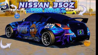 NISSAN 350z RICK & MORTY LIVERY DESIGN TUTORIAL | CAR PARKING MULTIPLAYER NEW UPDATE