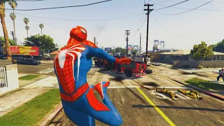 GTAV Spiderman Kills Multiple People Jump Funny and Cool Moments Ep12 #gtav #spiderman