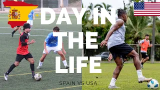 SPAIN VS USA | Day In The Life Of A Footballer | Ft. Jacob LeSane