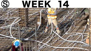 One-week construction time-lapse with closeups: Week 14 of the Ⓢ-series