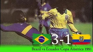 Brazil vs Ecuador Copa América 1991