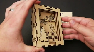 Laser Cut Layered Christmas Box