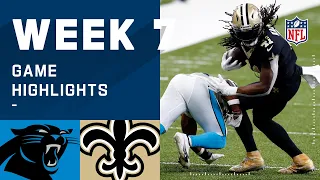 Panthers vs. Saints Week 7 Highlights | NFL 2020