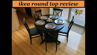 ikea INGATORP round top dining table review/build