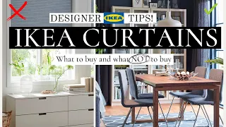 BEST AND WORST IKEA CURTAINS | TOP DESIGNER APPROVED CURTAINS & WHAT TO AVOID | SHOP WITH ME