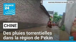 En Chine, des pluies torrentielles se sont abattues dans la région de Pékin • FRANCE 24