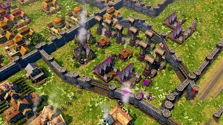 AoE3 DE - 3v3 HEAVILY FORTIFIED Multiplayer Gameplay