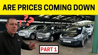 CAR AUCTION PRICES FALLING ?  (UK CAR AUCTION)